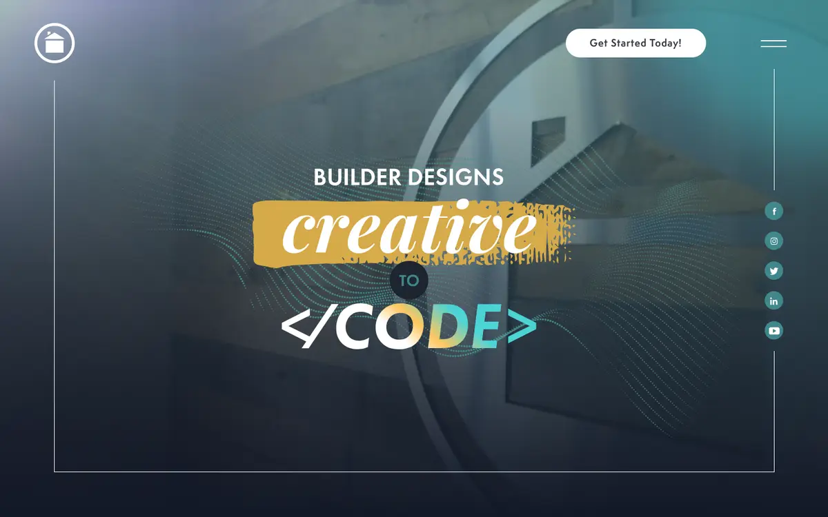 Screenshot of Builder Designs's homepage in 2026