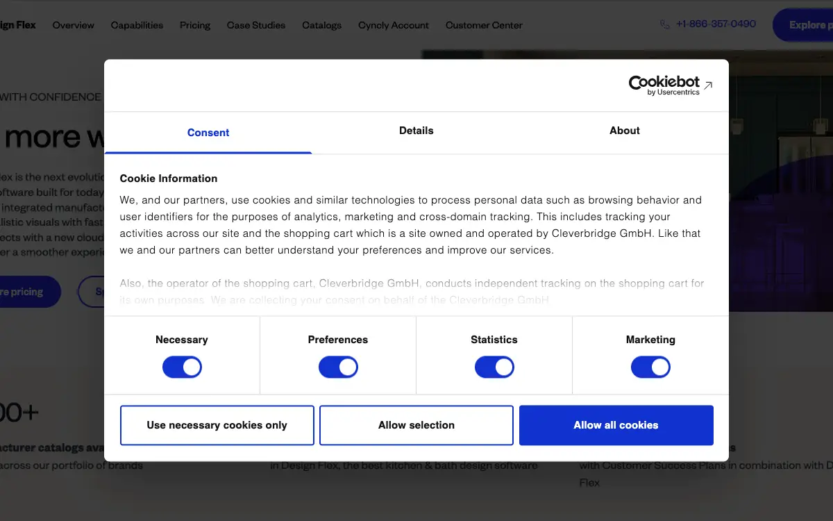 Design Flex pricing page as published on the vendor's own site