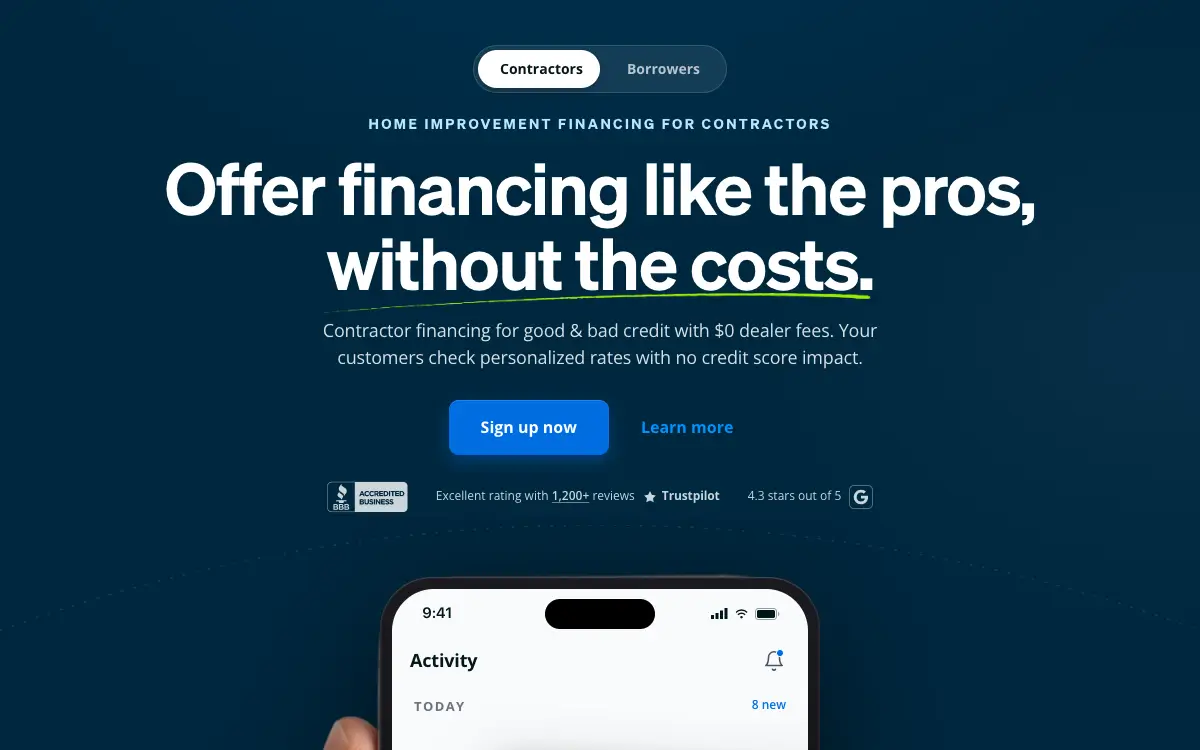 Acorn Finance pricing page as published on the vendor's own site