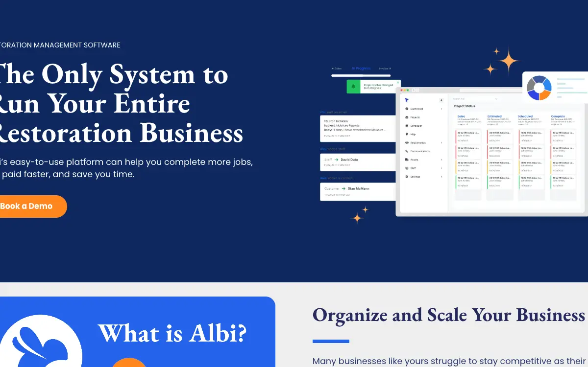 Albi pricing page as published on the vendor's own site
