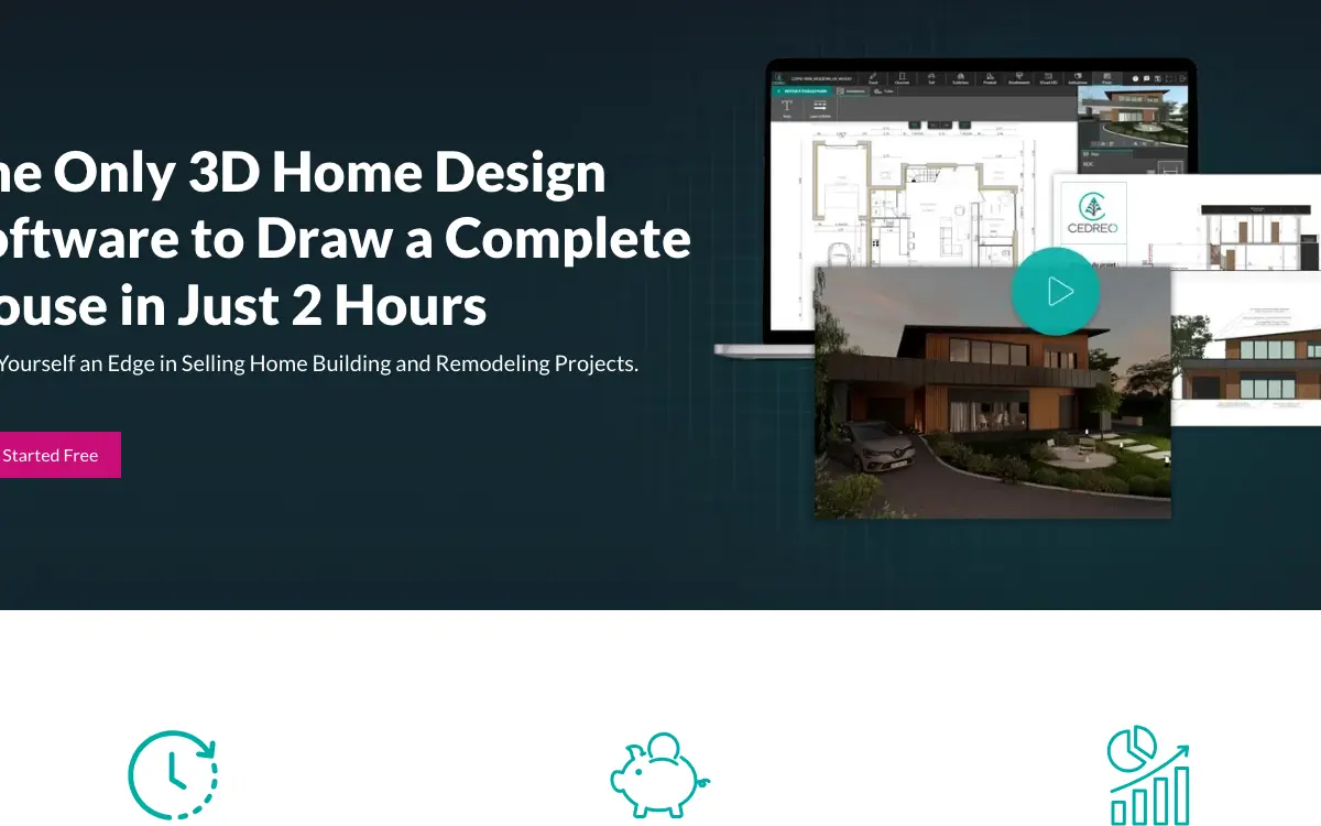 Cedreo pricing page as published on the vendor's own site