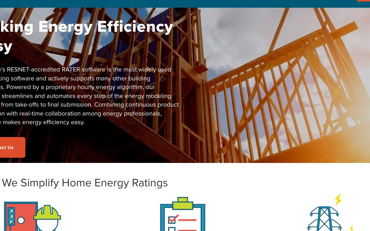Ekotrope RATER pricing page as published on the vendor's own site