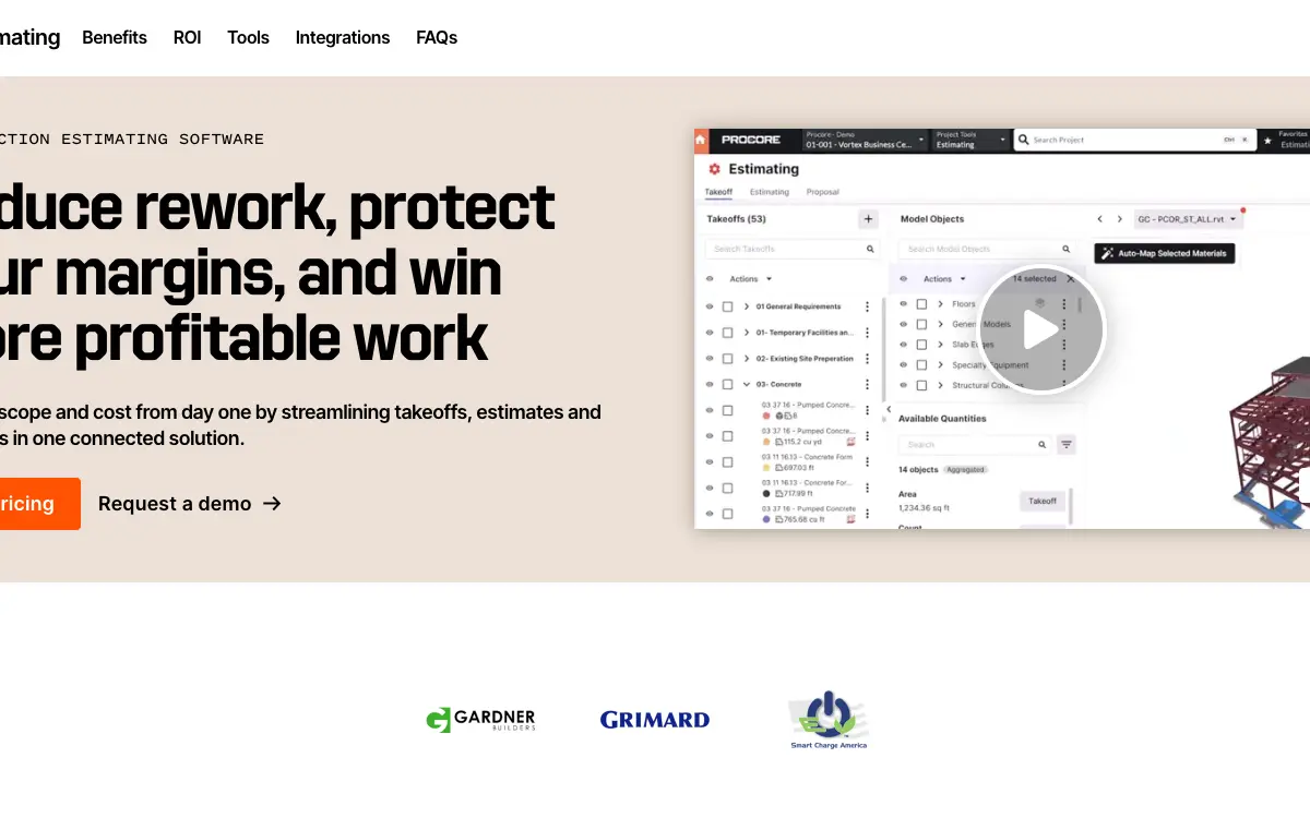 Esticom pricing page as published on the vendor's own site