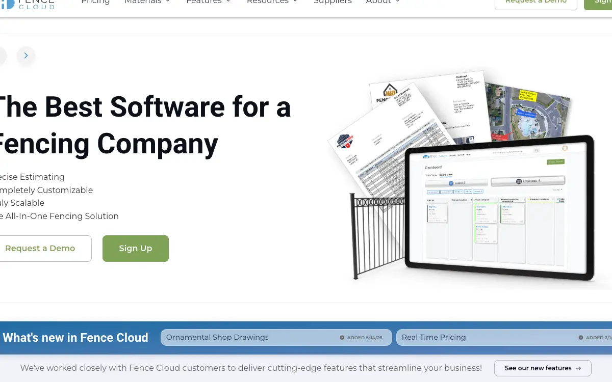 Fence Cloud pricing page as published on the vendor's own site