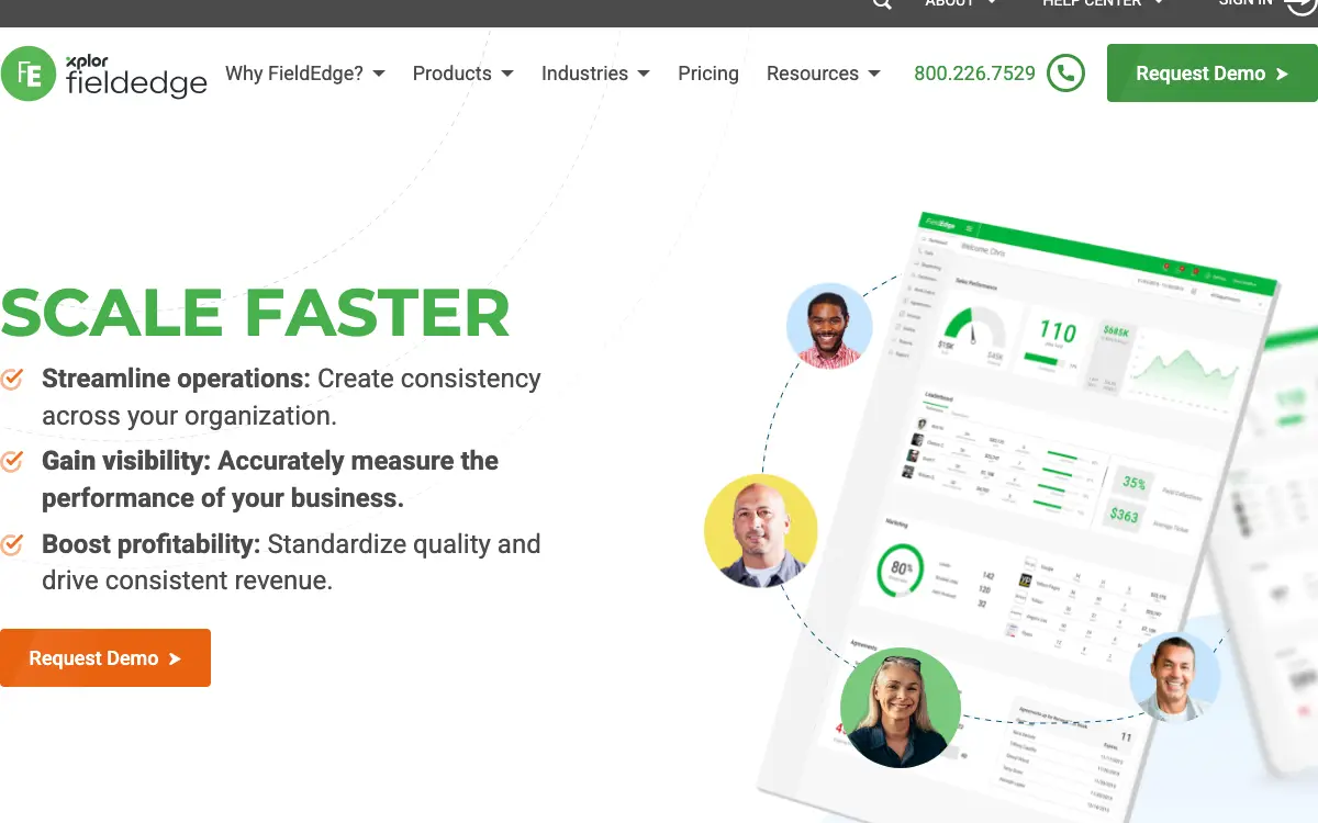FieldEdge pricing page as published on the vendor's own site