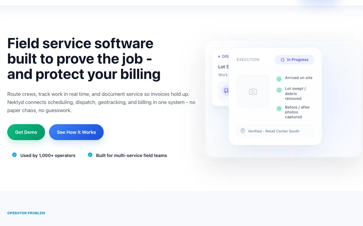 Nektyd pricing page as published on the vendor's own site