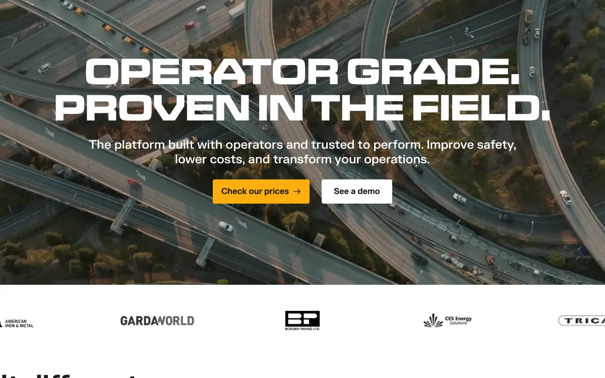 Samsara pricing page as published on the vendor's own site