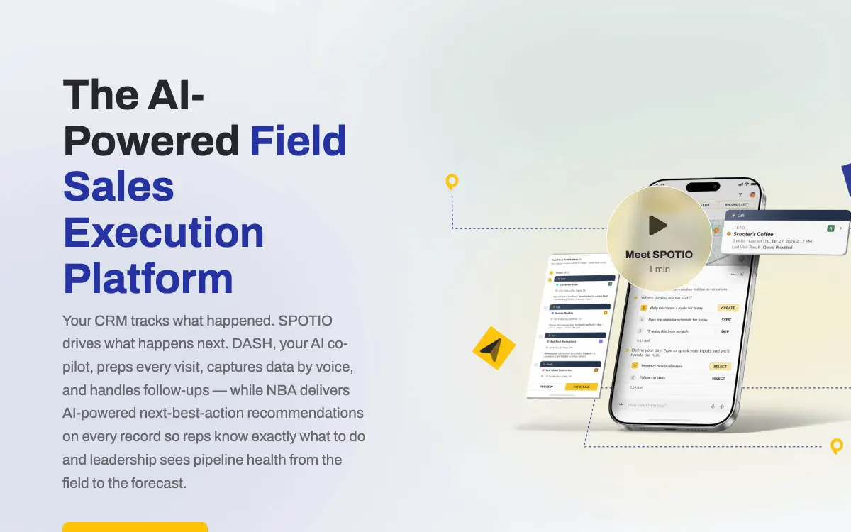 SPOTIO pricing page as published on the vendor's own site