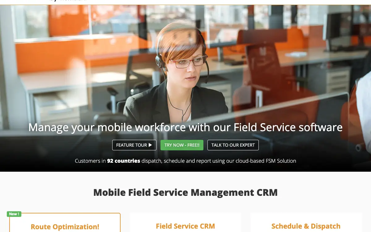 Synchroteam pricing page as published on the vendor's own site