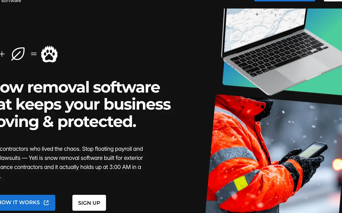 Yeti Software pricing page as published on the vendor's own site