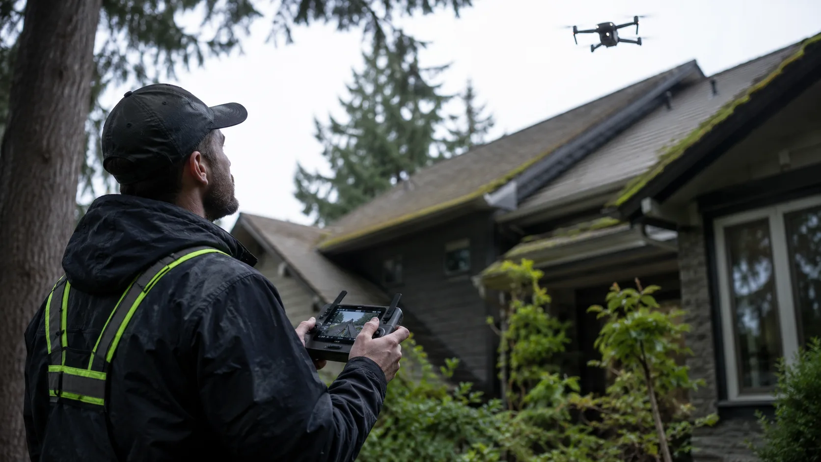 Drone Roof Survey — Roofing