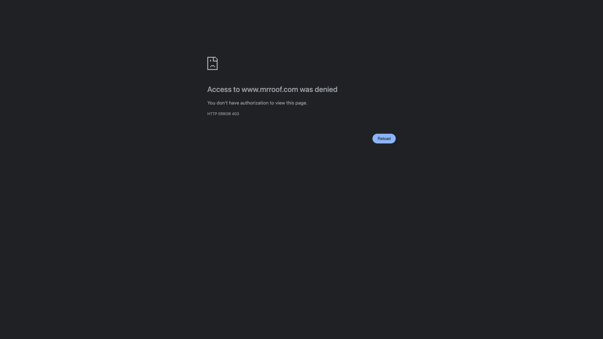 Mr. Roof homepage hero showing roofing franchise branding