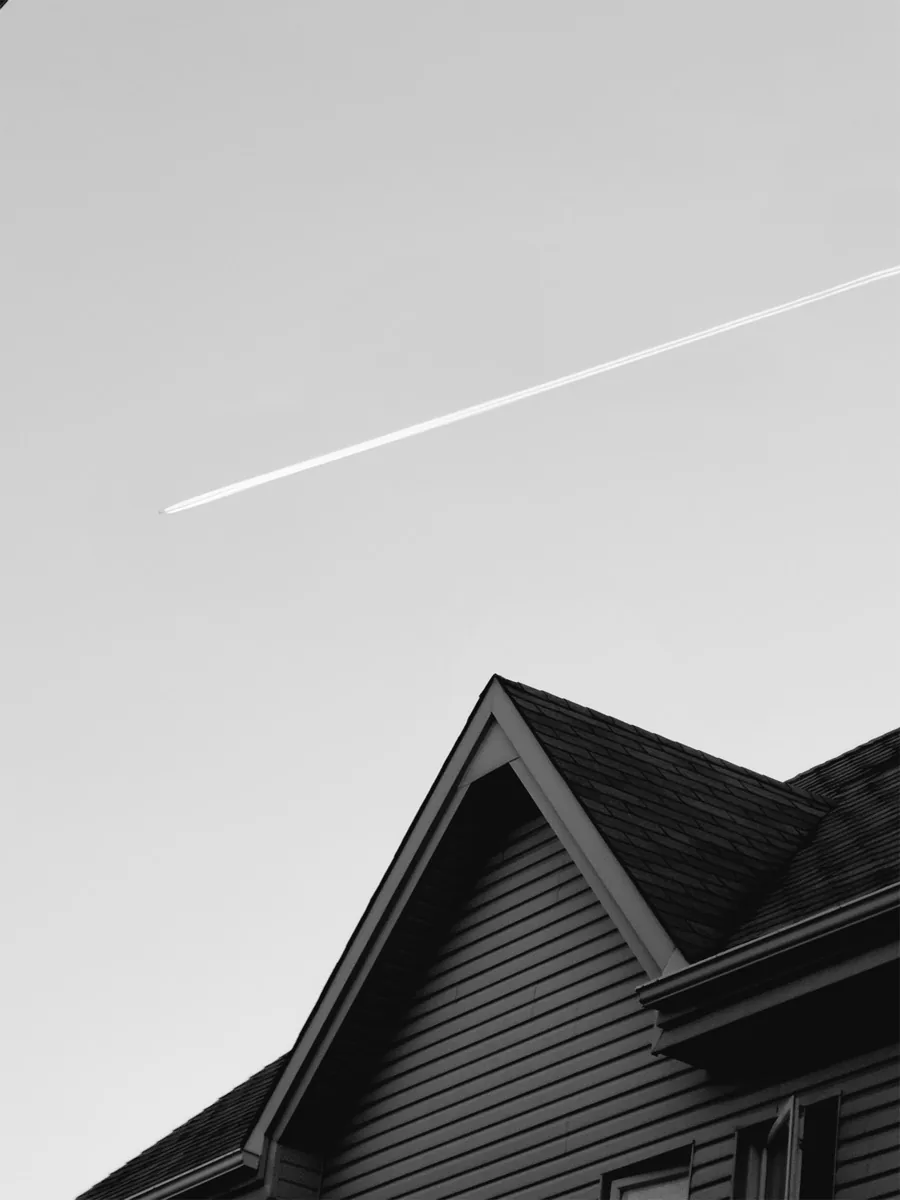 Siding contractor at work